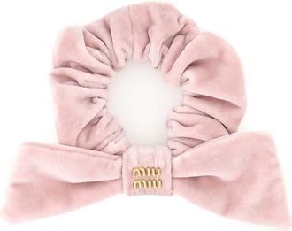 Miu Miu Pink Velvet Scrunchie