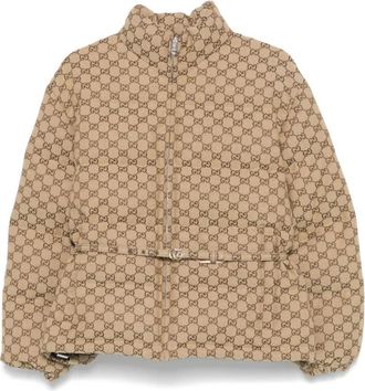 Gucci Kameel Gewatteerde Gewatteerde Jas - Dames - Gewatteerde jassen - Bruin - 2XS - Jassen