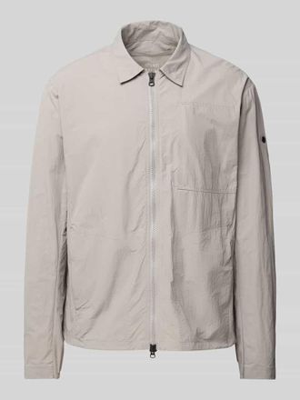 Scandinavian Edition Jacke mit Umlegekragen in Hellgrau, Gr&ouml;&szlig;e XXL