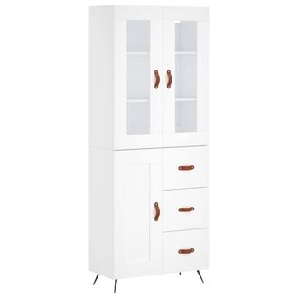 Berkfield Home Highboard White 69.5x34x180 cm Engineered Wood
