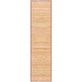 vidaXL Alfombra De Bamb&uacute; Marr&oacute;n 80x300 Cm Vidaxl
