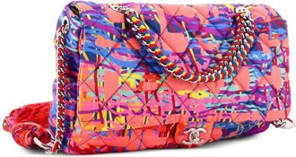 Chanel Chain Flap Bag Quilted Printed Foulard Medium shoulder bag - Veelkleurig