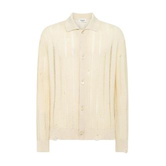Laneus Cardigans, male, Beige, Size: XL Maglia 100% Cotone