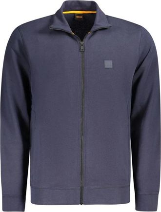 HUGO BOSS Zip-up Track Top - Heren - Vesten met rits - Blauw - XL - Katoen - Hoodies & sweatvesten