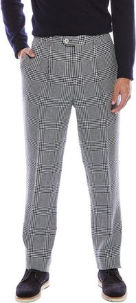 Brunello Cucinelli Pleated Leisure Fit Linen, Wool & Silk-Blend Pant