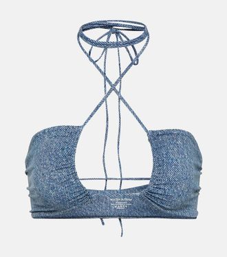 Magda Butrym Top bikini con scollo allamericana