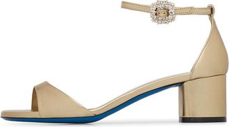 Loriblu Sandali in nappa laminata - Dames - Sandalen met hakken - Geel - 41 EU - Leer - Schoenen