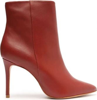 Schutz Womens Mikki Mid Ankle Boot In Red Brown