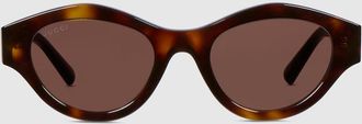 Gucci Cat-eye Frame Sunglasses, Brown