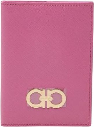 Ferragamo Pre-owned Gancini Paspoorthoes - Dames - Vintage Accessoires - Roze - ONE Size - Leer - Vintage
