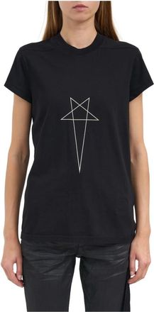 Rick Owens Small Level T - Dames - T-shirts - Zwart - XS - Tops