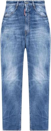 Dsquared2 London Bro Jeans - Heren - Regular Fit Jeans - Blauw - L - Katoen - Jeans