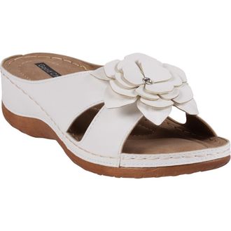 GC SHOES Joy Flower Sandal in White at Nordstrom Rack, Size 6.5