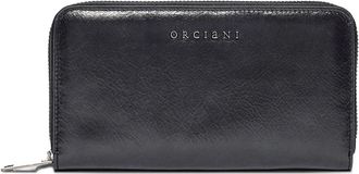 Orciani gotham zipped leather wallet - women - Calf Leather/Calf Leather - One Size - Black