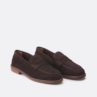 La Redoute Collections Loafers in su&egrave;deleer Signature