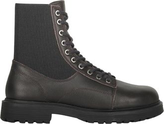 Diesel Hoge laars heren leer bruin elegant - Heren - Veterlaarzen - Bruin - 43 EU - Leer - Schoenen
