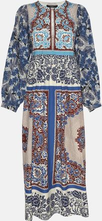 Max Mara Multcolor Ghiotto Printed Cotton Dress