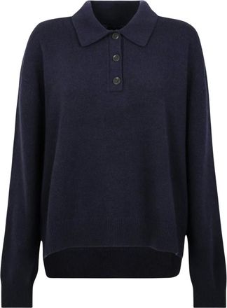 Anine Bing Lee Polo Sweater - - Tops - Donna - Blu - S