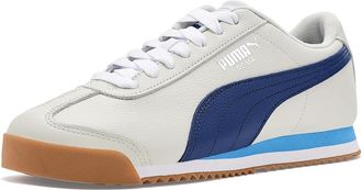 Puma Roma 24 Match Shoes Mens Shoes Sedate Gray/Blue Jewel/Puma White : 10.5 D - Medium, Leather/Synthetic