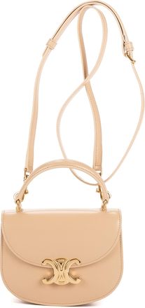 Celine Pre-owned Womens Besace Clea Mini Shoulder Bag - Beige - One Size