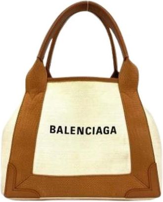 Balenciaga Pre-owned Vintage Tote Bag - Dames - Vintage Shopper - Beige - ONE Size - Vintage