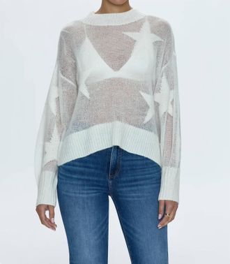 Pistola Denim Joslyn Sheer Sweater In Ivory Star