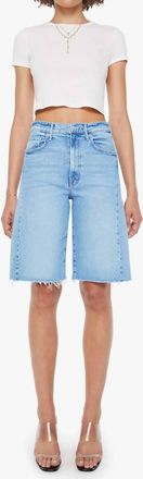 Mother The Half-Pipe Bermuda In Light Blue