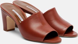 Manolo Blahnik Rapalla leather mules