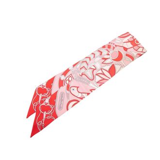 Herm&egrave;s Pre-owned Hermes Folklore Silk Twilly Scarf Ladies ERZU3OVTK5M1IIID