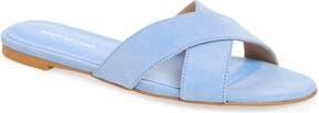 Stuart Weitzman Roza Flat Slide Sandal in Cornflower at Nordstrom Rack, Size 5.5