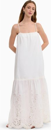 Rebecca Taylor Brielle Poplin Eyelet Dress in Ivory at Nordstrom, Size Medium