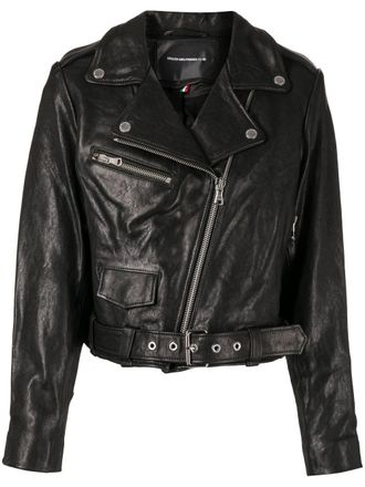 Stolen Girlfriends Club Joan cropped biker jacket - Black