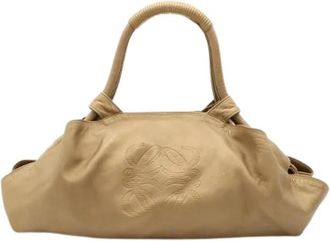 Loewe Pre-owned Nappa Aire Leren Handtas - Dames - Vintage Handtas - Beige - ONE Size - Leer - Vintage