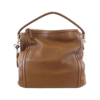 Gucci Pre-owned Handbags, female, Brown, Size: ONE SIZE Pre-owned Vintage Shoulder Bag