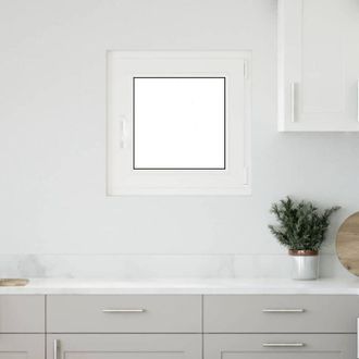 vidaXL Ventana De S&oacute;tano risor 50x50 Cm Oscilobatiente Din Derecha Antracita Vidaxl