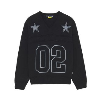 Iuter Jersey de F&uacute;tbol Estrellas - Knitwear - Hombre - Negro - XS