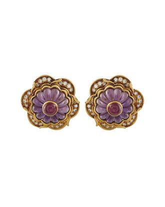 Harry Winston 18K Gemstone Clip-On Earring (Authentic Pre-Loved)