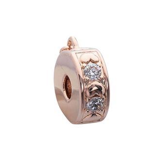 Pandora Oneindige Harten Sprankelende Hangende Bedel - Dames - Accessoires - Roze - Maat: ONE Size