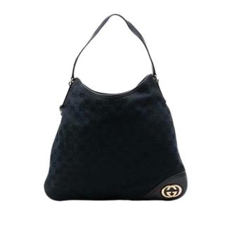 Gucci Pre-owned Shoulder Bags, female, Blue, Size: ONE SIZE Pre-owned The New Britt hobo bag