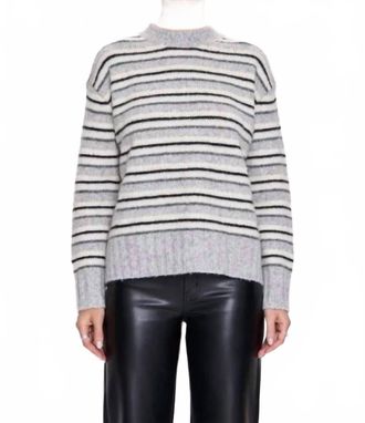 Pistola Denim Womens Hanna Sweater In Grey White Stripe