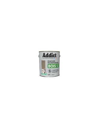 Addict Peinture Bois Haute Protection Tr&egrave;s Haute R&eacute;sistance - Coloris Galet - 2,5l - Addict
