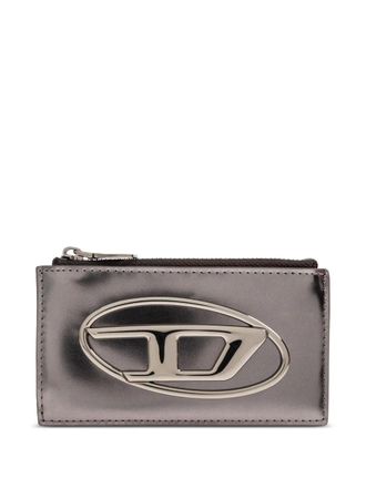 Diesel 1DR card holder - women - Calf Leather - One Size - Silver