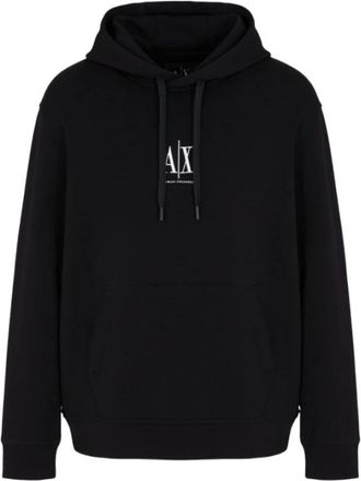 A|X Armani Exchange Cotton Hoodie - Heren - Hoodies - Zwart - S - Katoen - Hoodies & sweatvesten