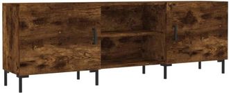 vidaXL Vidaxl - Mueble de tv madera de ingeniería roble ahumado 150x30x50 cm