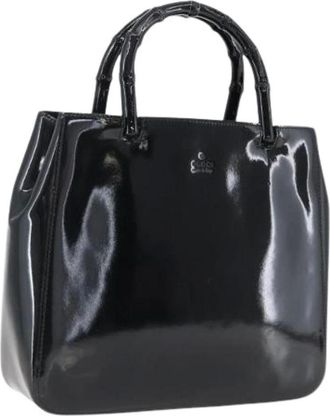 Gucci Pre-owned Handbags, female, Black, Size: ONE SIZE Pre-owned Leather Handbag