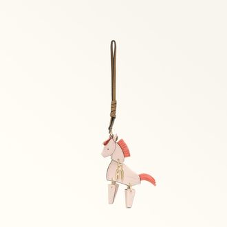 Furla Allegra Charm Toni Dusty Pink Multicolore Pelle Stampata Donna