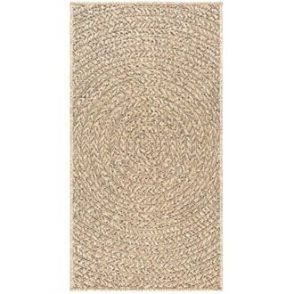 vidaXL vidaXL Tappeto ZIZUR 100x200 cm Aspetto Iuta per Interni ed Esterni