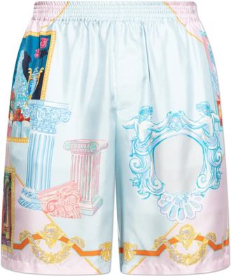 Versace Zijden Shorts - Heren - Strandmode - Veelkleurig - M - Badmode