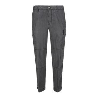 Eleventy Slim-fit Trousers, male, Black, W34, Cargo Trousers