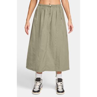 Nike Jordan Parachute Skirt in Medium Khaki/Medium Khaki at Nordstrom Rack
